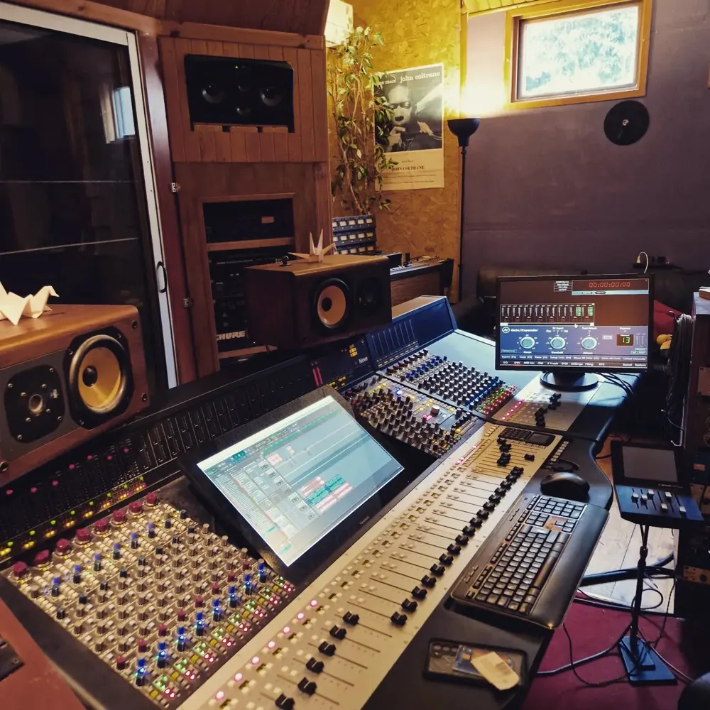La console Neve dans la régie du Studio Lakanal